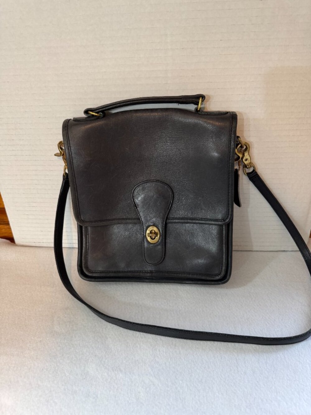 Coach Vintage Deep Navy Station Bag/clutch/shoulder/satchel